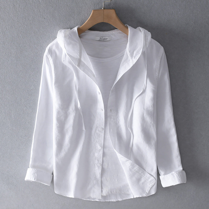 Stijlvolle witte katoenen blouse, ideaal voor een formele of casual look.