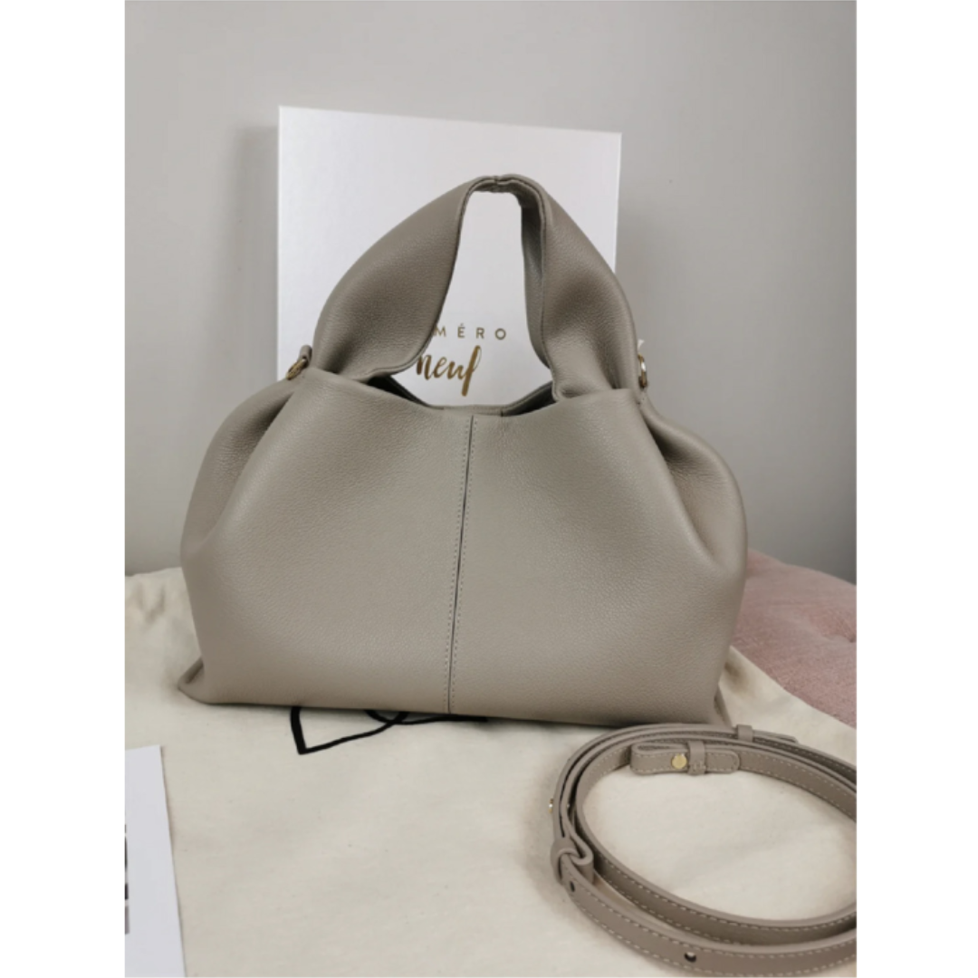 Klassieke dames schoudertas, elegant, ruim, met verstelbare riem, perfect voor dagelijks gebruik in bruin, grijs, lichtgroen