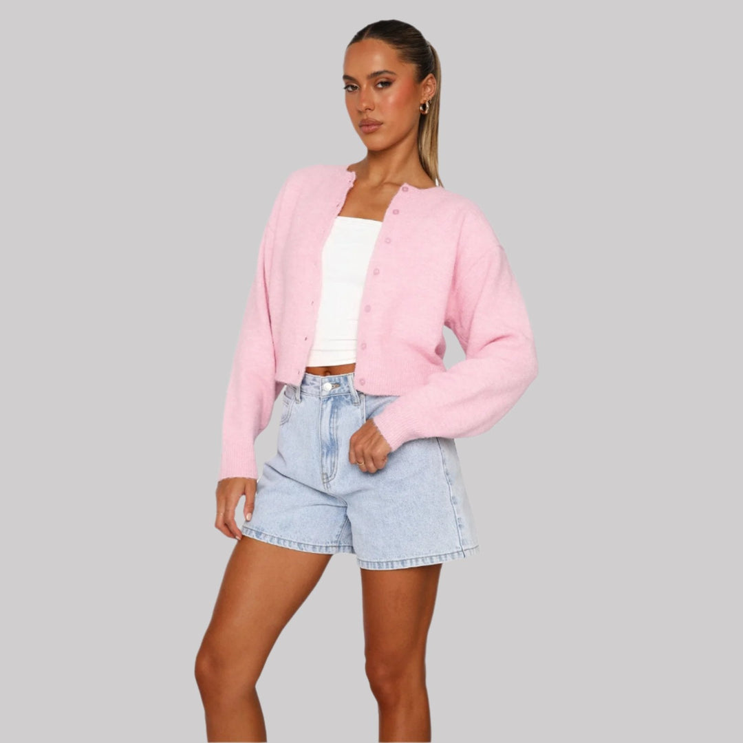 Klassiek dames vest in een levendige kleur, elegant gesneden, veelzijdig voor kantoor en vrije tijd, comfortabel.