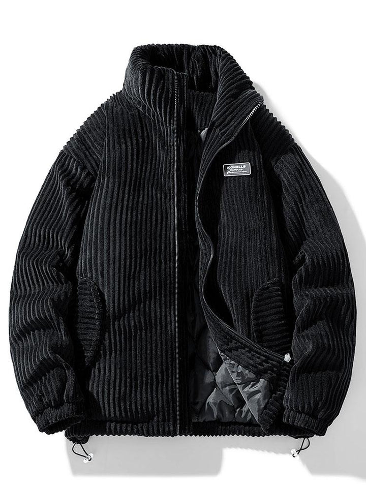 Klassieke corduroy jas voor heren, een veelzijdig kledingstuk met een stijlvolle snit, perfect voor elke gelegenheid.