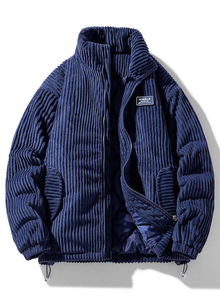 Herenjas van corduroy, ideaal voor de overgangsperiodes en milde dagen, met een optimale warmteregulatie.