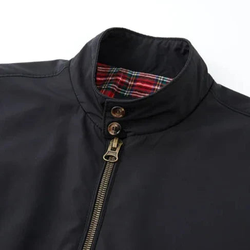 Klassiek heren overgangsjack in tijdloos design, veelzijdig, hoogwaardig afgewerkt, weerbestendig met praktische zakken