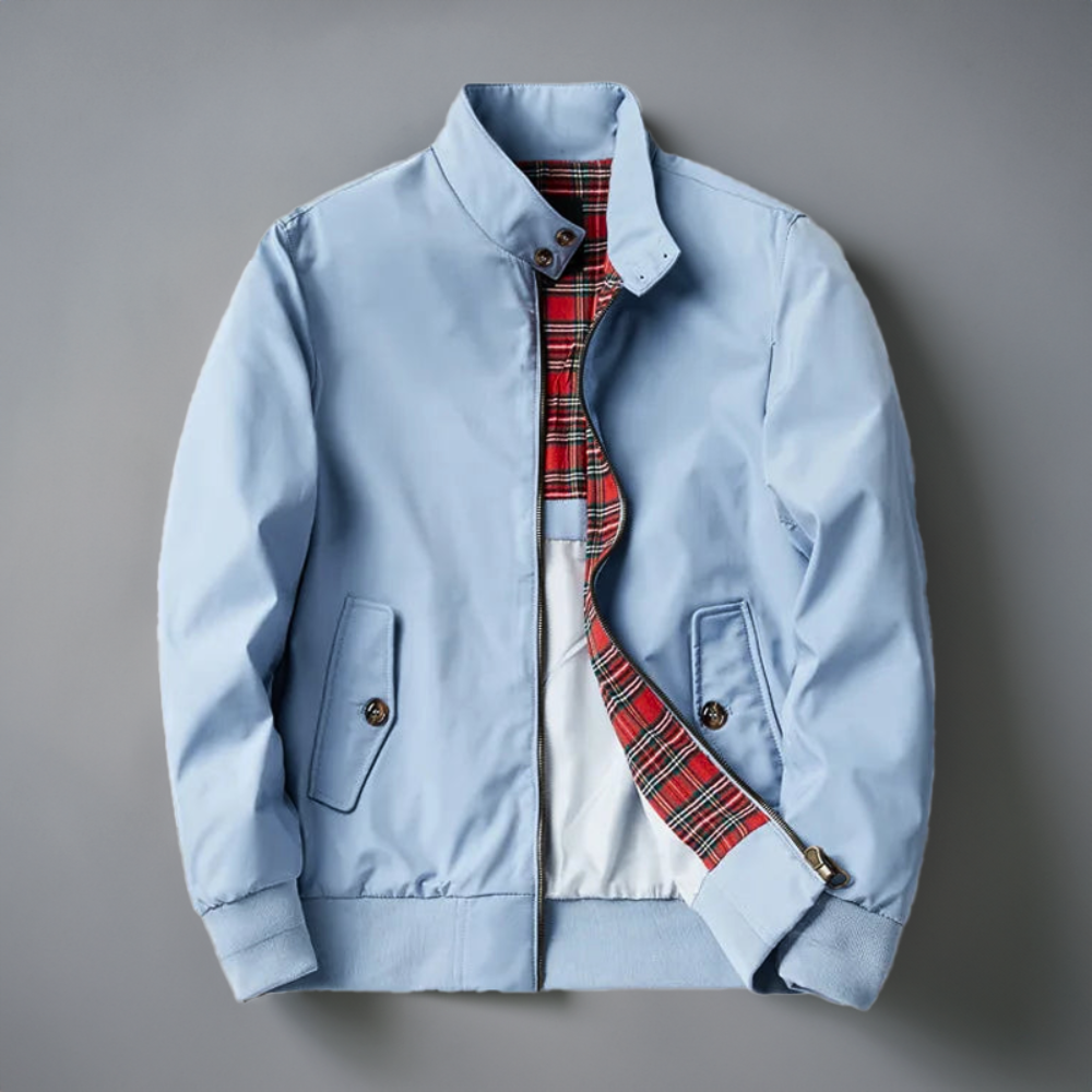 Klassiek heren overgangsjack in tijdloos design, veelzijdig, hoogwaardig afgewerkt, weerbestendig met praktische zakken