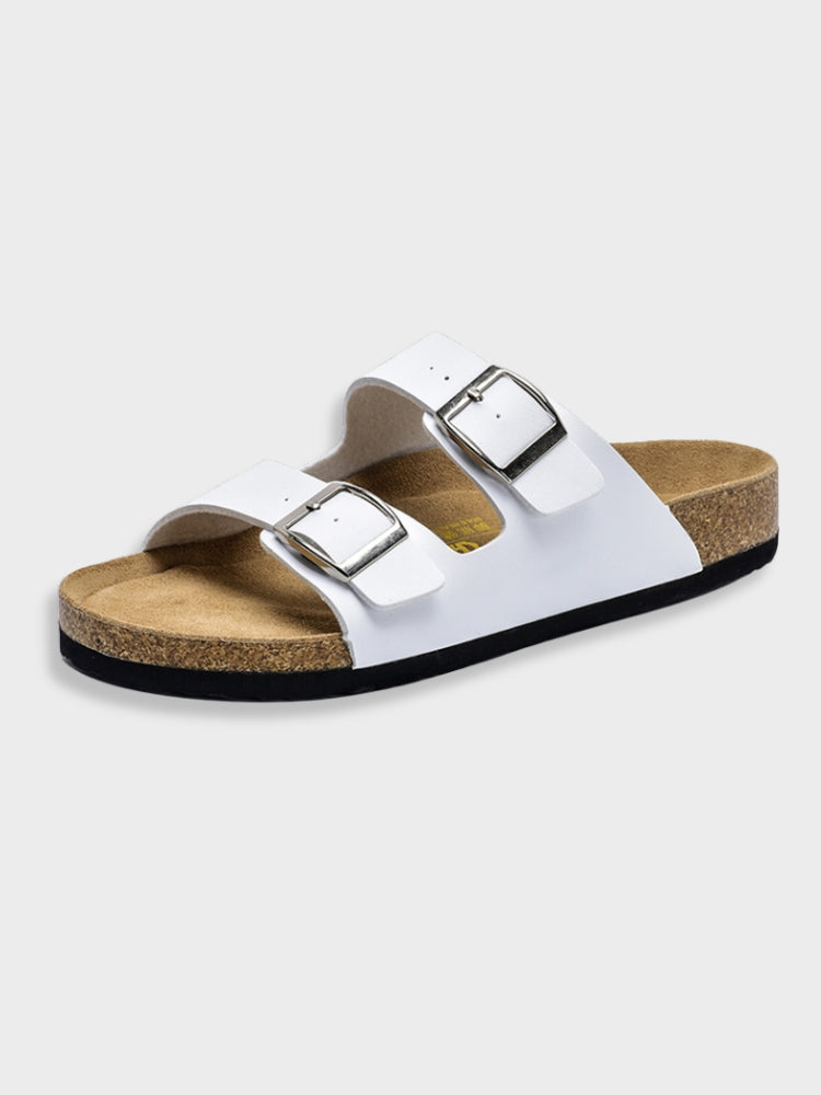 Klassieke zwarte sandalen voor mannen in Arizona-stijl, gemaakt van hoogwaardige materialen, perfect voor vrije tijd of gelegenheden.