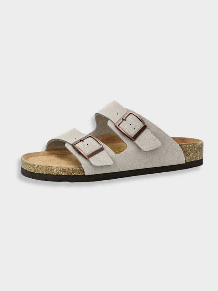 Klassieke zwarte sandalen voor mannen in Arizona-stijl, gemaakt van hoogwaardige materialen, perfect voor vrije tijd of gelegenheden.