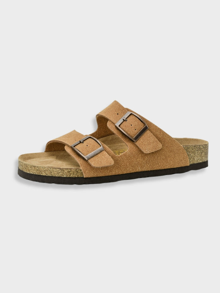 Klassieke zwarte sandalen voor mannen in Arizona-stijl, gemaakt van hoogwaardige materialen, perfect voor vrije tijd of gelegenheden.