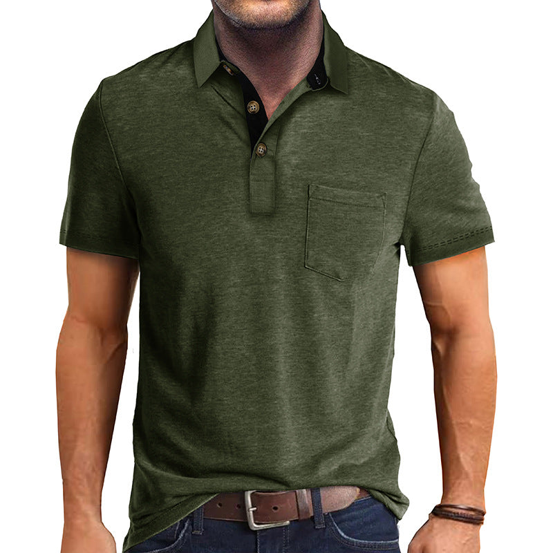 Stijlvol heren poloshirt met moderne polokraag, beschikbaar in diverse kleuren.