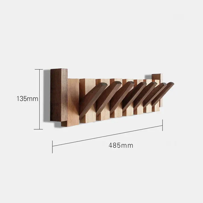 Houten pianokapstok, kunstzinnige haak met elegant design, ideaal voor hal of kantoor, veelzijdig en stijlvol.