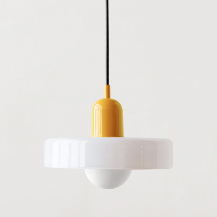 StiloGlas kleurrijke Bauhaus lamp, glas design.