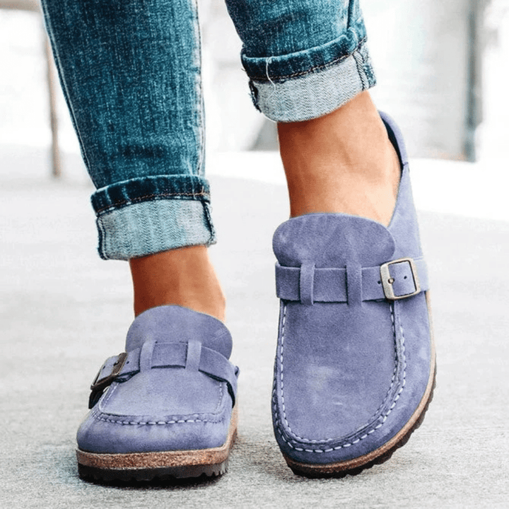 Comfortabele dames sandalen van suède met memory foam, ergonomisch design, antislipzool, ideaal voor de zomer.