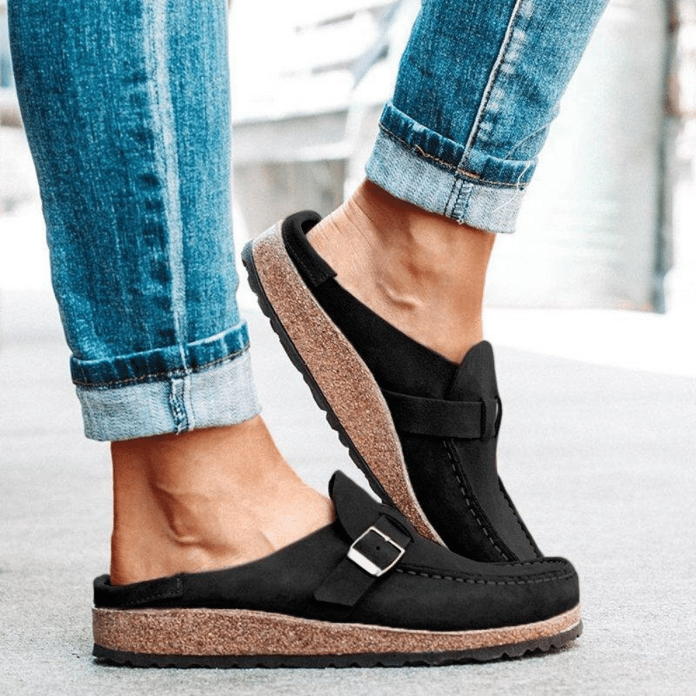 Comfortabele dames sandalen van suède met memory foam, ergonomisch design, antislipzool, ideaal voor de zomer.