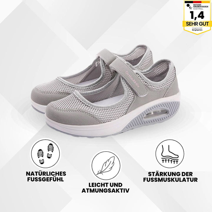 Comfortabele damessandalen, pijnverlichtend, zandkleurig, antislip, flexibel, voor gezonde voeten en optimale ondersteuning.