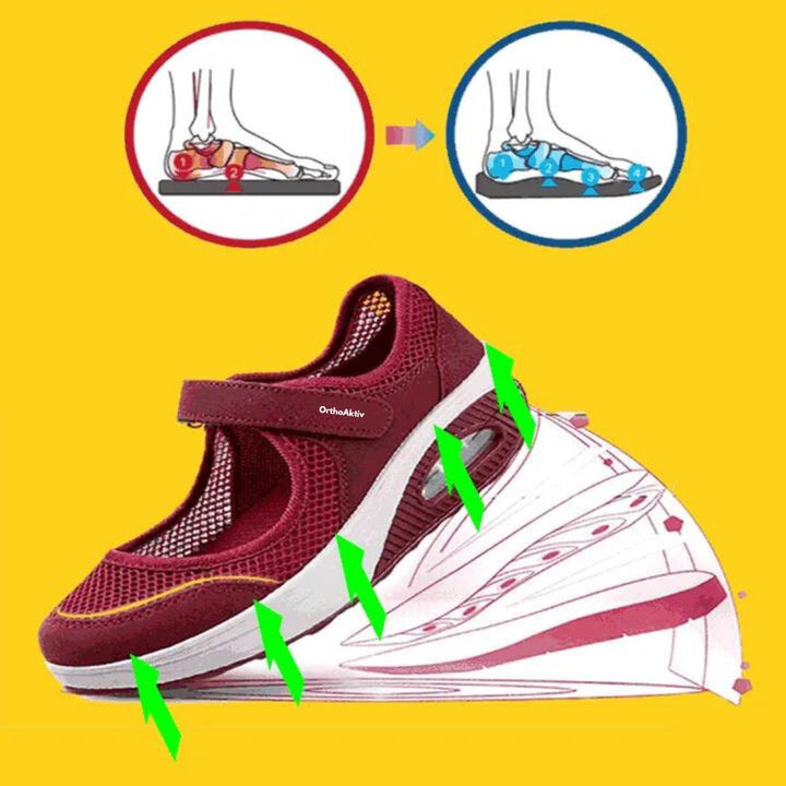 Comfortabele damessandalen, pijnverlichtend, zandkleurig, antislip, flexibel, voor gezonde voeten en optimale ondersteuning.