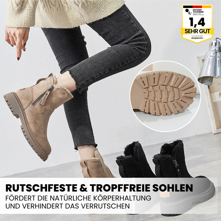 Orthopedische sneeuwlaarzen voor vrouwen, comfortabel en modieus.