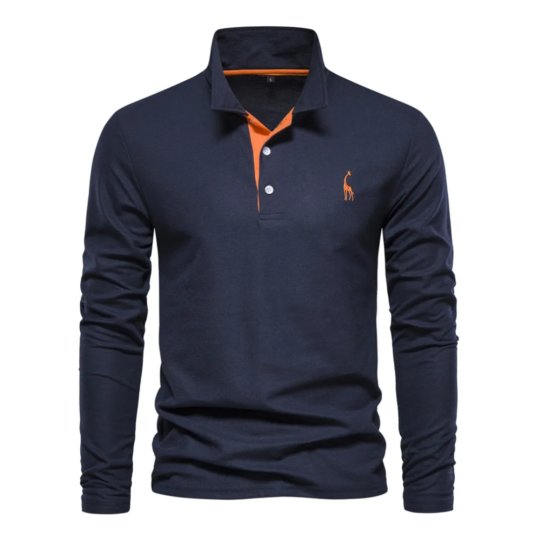 Comfortabel herenpoloshirt met klassieke kraag en knoopsluiting, zacht en ademend, ideaal voor vrije tijd en dagelijks gebruik.