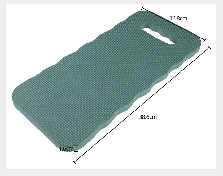 Comfortabel, antislip tuin kniekussen in lichtblauw voor ergonomisch werken op harde oppervlakken, ideaal voor planten