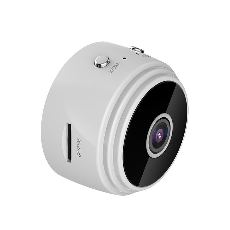 Compacte 1080P HD mini bewakingscamera, draadloos, met nachtzicht en bewegingsdetectie, ideaal voor thuis of op kantoor.