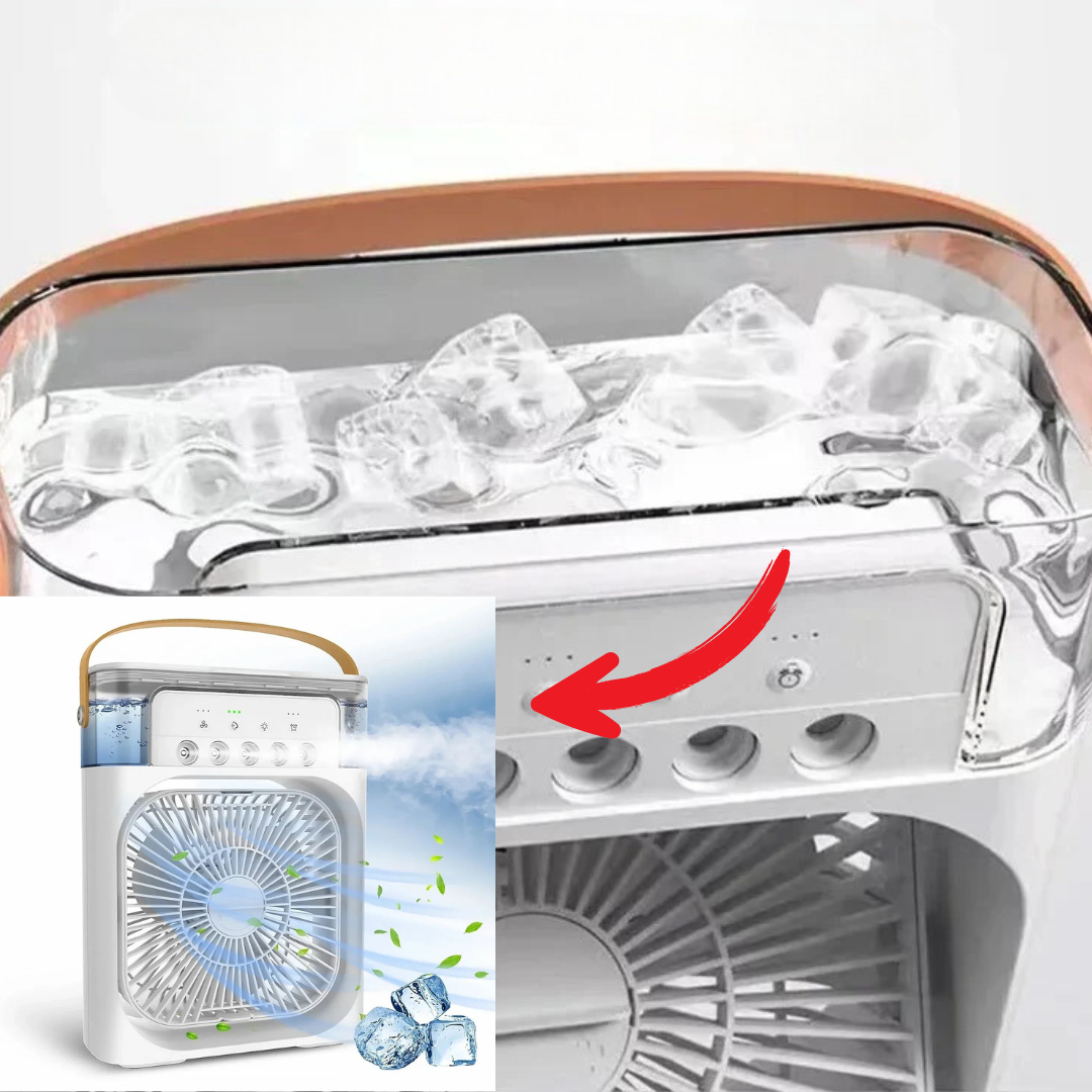 Compacte, stijlvolle mini-airconditioner, draagbaar ontwerp, effectieve koeling voor thuis of op kantoor, energiezuinig.