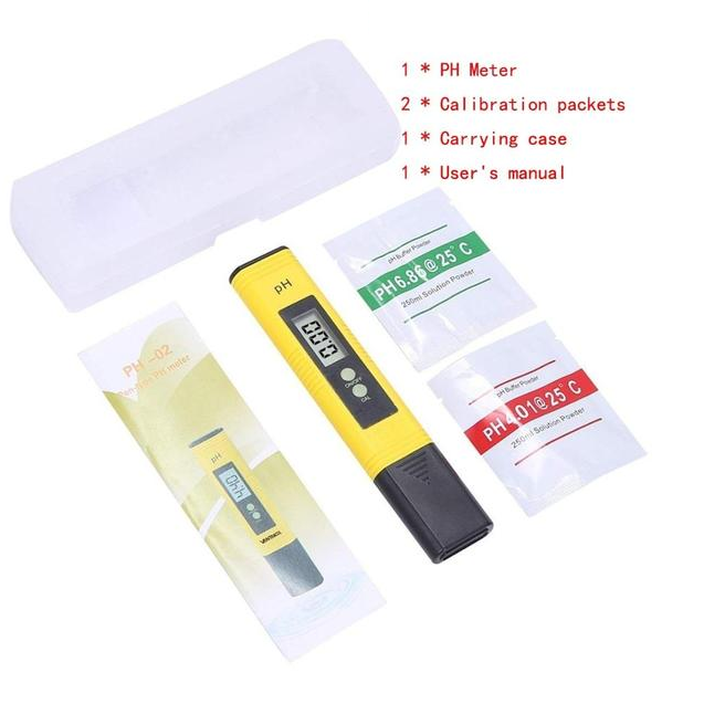 Nauwkeurige digitale pH-meter met automatische kalibratie voor diverse vloeistoffen.