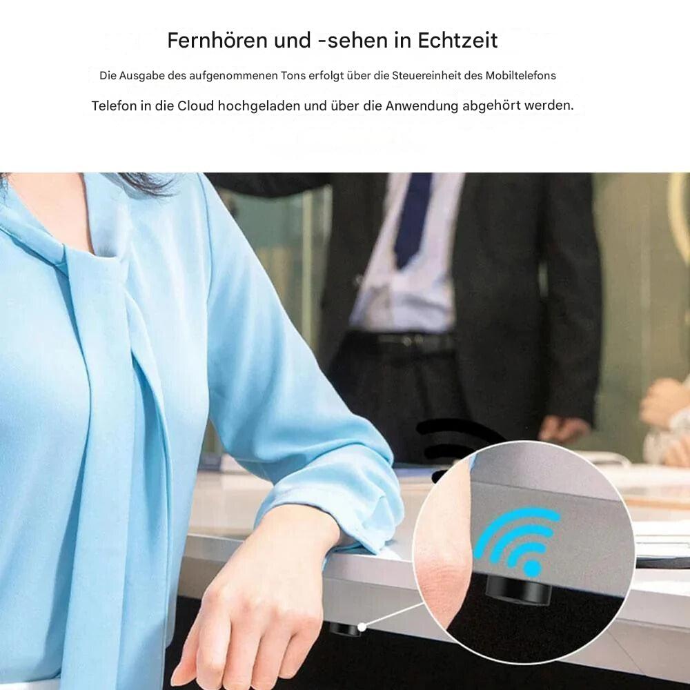 Kompakter, magnetischer GPS-Tracker, schwarz, Ø 4 cm, für Echtzeit-Ortung von Fahrzeugen und Wertsachen.