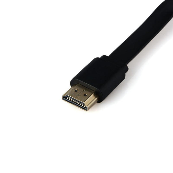 Compacte ronde Chromecast voor draadloos streamen, HDMI-aansluiting, compatibel met iPhone, Android, Mac en Windows.