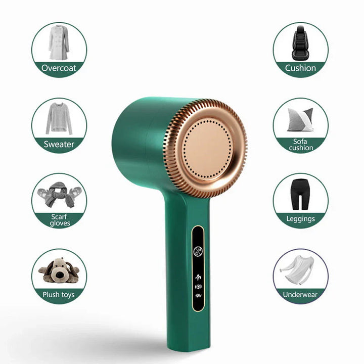 Compacte USB pluizenverwijderaar, draagbaar, ideaal voor kleding, verwijdert efficiënt pluizen en haren, zacht voor stoffen.