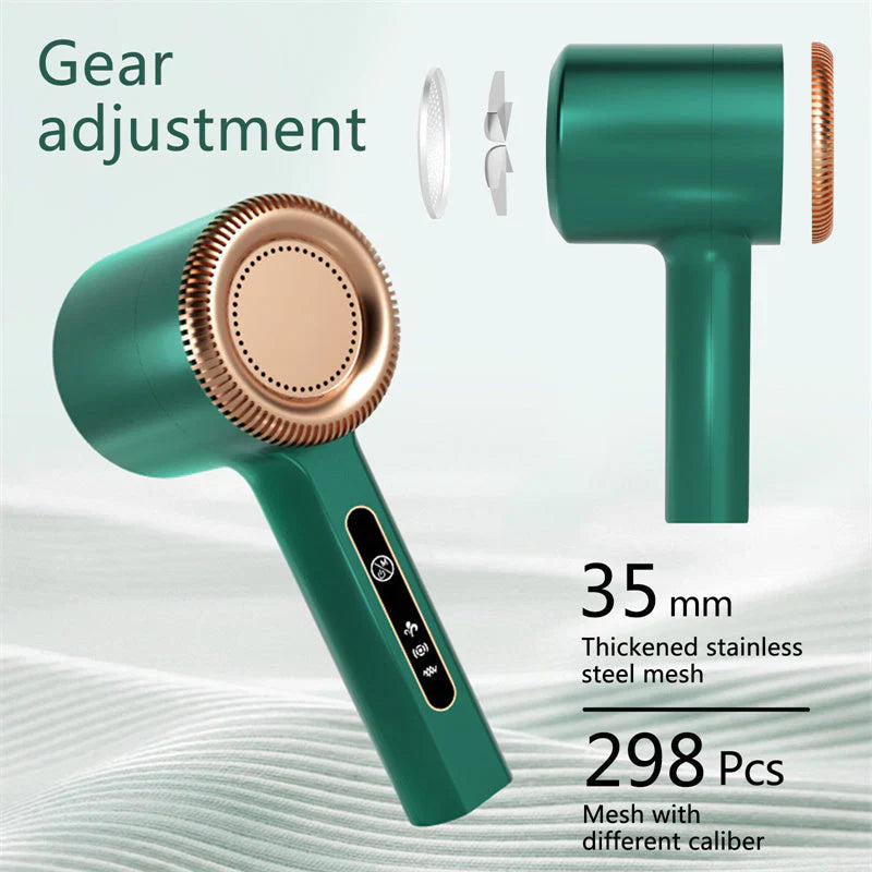 Compacte USB pluizenverwijderaar, draagbaar, ideaal voor kleding, verwijdert efficiënt pluizen en haren, zacht voor stoffen.