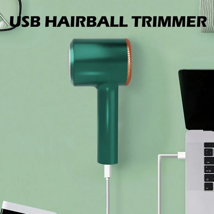 Compacte USB pluizenverwijderaar, draagbaar, ideaal voor kleding, verwijdert efficiënt pluizen en haren, zacht voor stoffen.