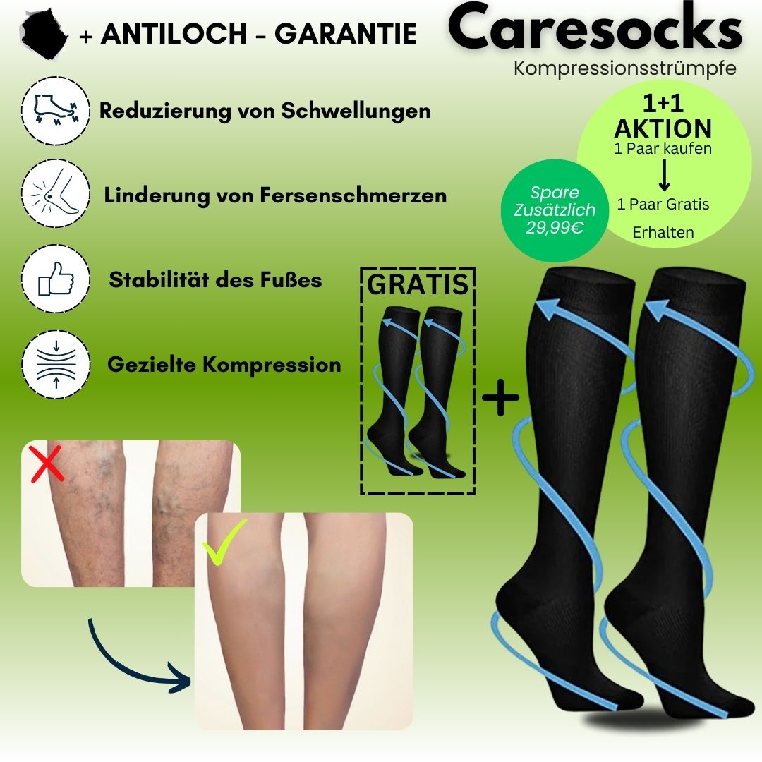 Dames compressiesokken in huidskleur, elastisch met gerichte compressie voor het verlichten van hiel- en voetpijn.