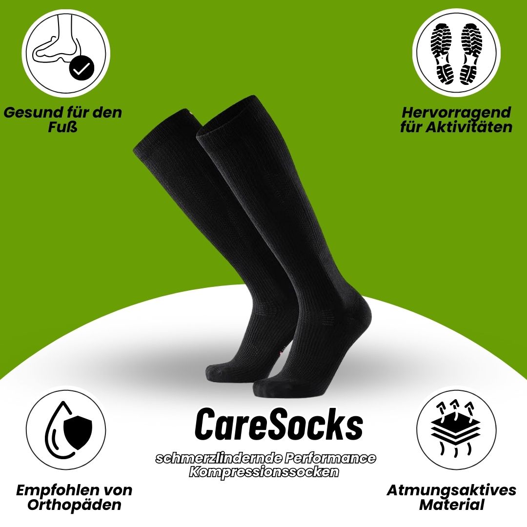 Dames compressiesokken in huidskleur, elastisch met gerichte compressie voor het verlichten van hiel- en voetpijn.