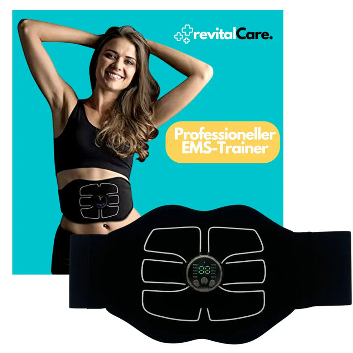 Krachtige EMS buiktrainer CorePulse voor effectieve spierstimulatie en buikspieropbouw thuis.