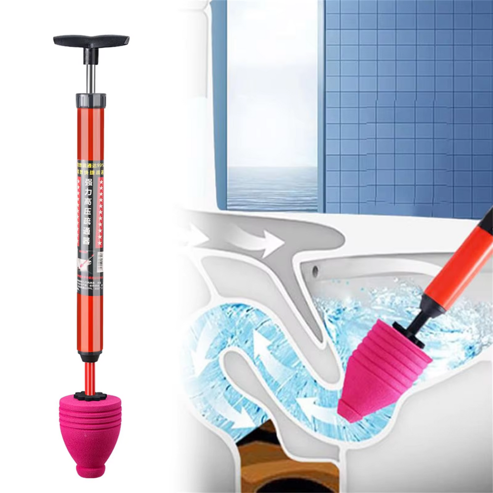 Hogedruk toilet ontstopper; krachtige pneumatische oplossing voor snelle verstopping verwijdering in elk toilet.