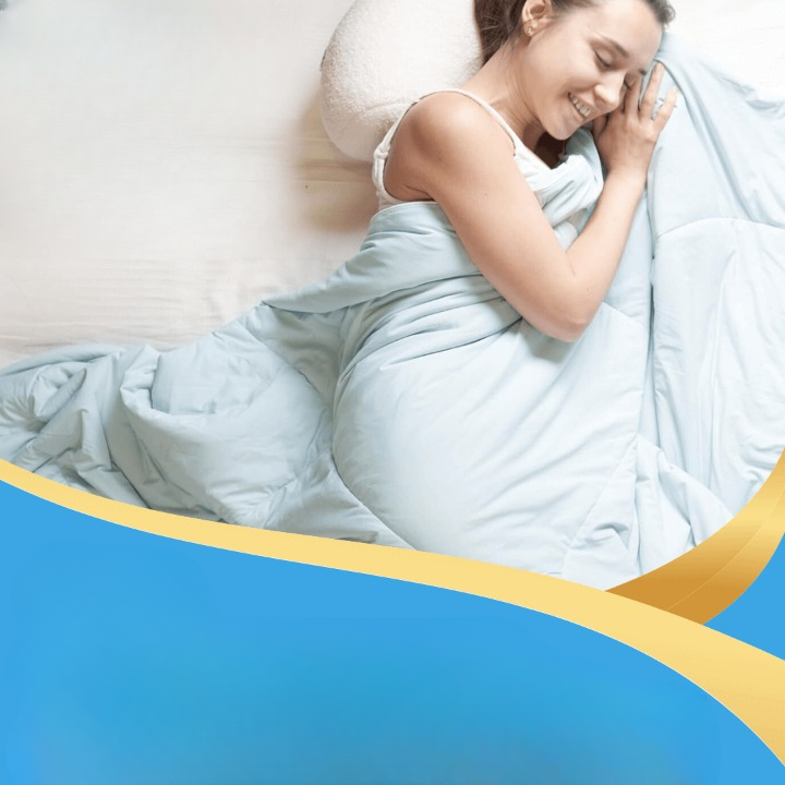 Katoenen verkoelende zomerdeken voor warme nachten