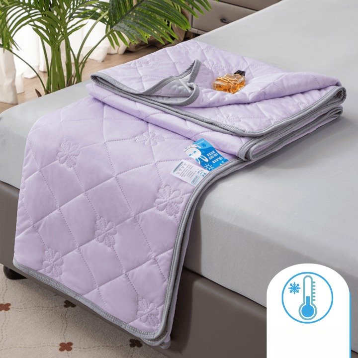 Katoenen verkoelende zomerdeken voor warme nachten