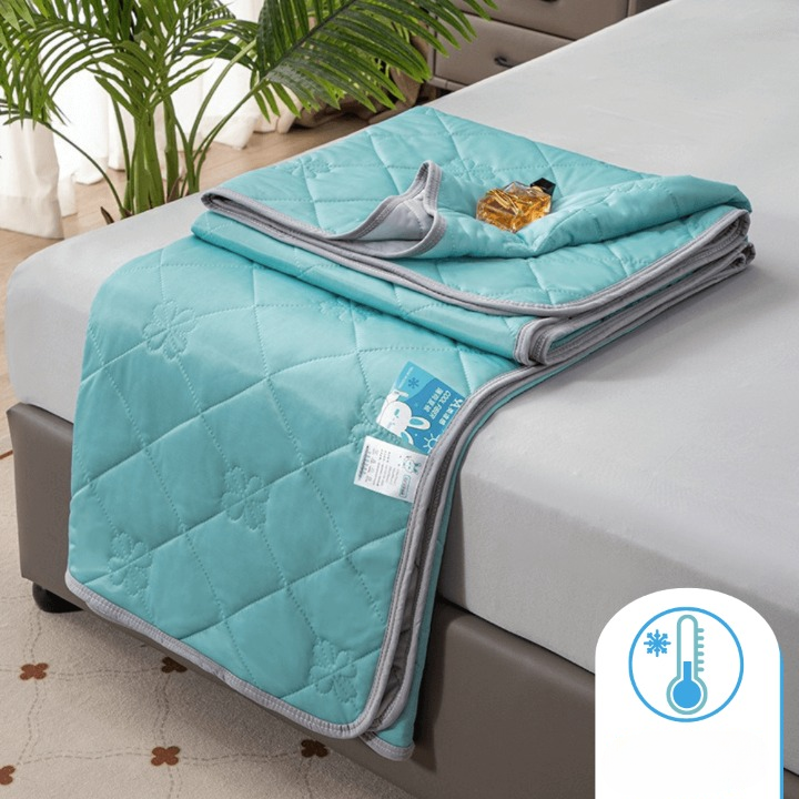 Katoenen verkoelende zomerdeken voor warme nachten