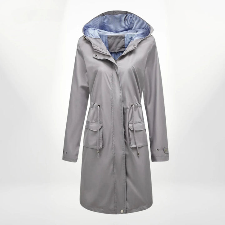 Veelzijdige lange dames winterjas met capuchon, een trendy anorak voor een casual look.