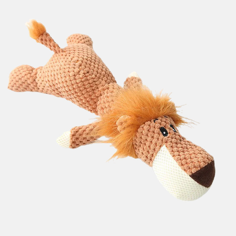 Duurzaam hondenspeelgoed van stof, olifantenontwerp, robuust voor sterke kauwers, bevordert tandverzorging, ideaal voor alle honden.