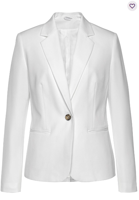 Witte blazerjas voor dames, ideaal voor verschillende outfits