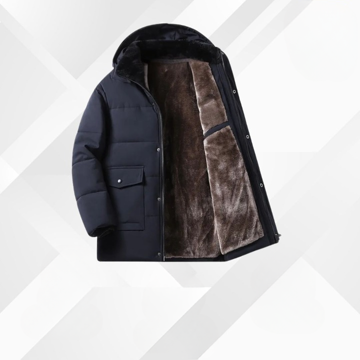 Heren ThermoMax Windbreaker met Capuchon - Winterjas met Zakken