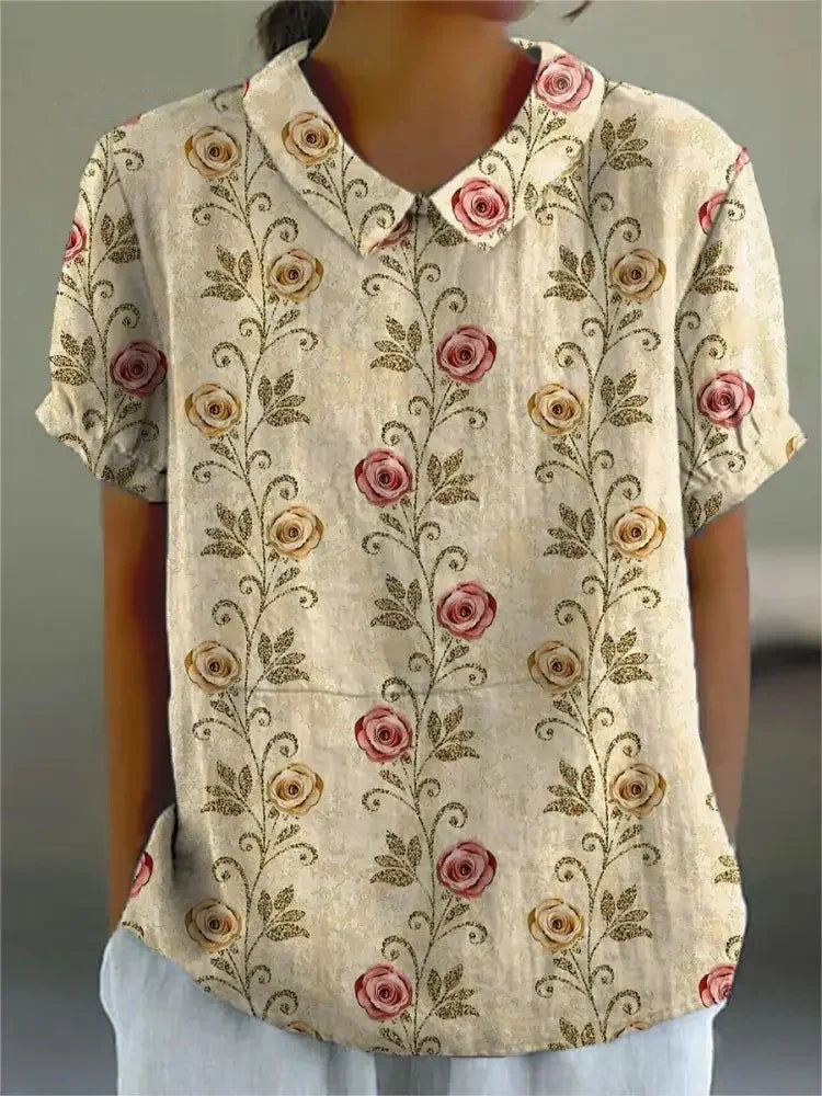 Casual dames croptop in modieuze kleuren, ideaal voor zomerse uitstapjes, met korte mouwen en lichte stof.