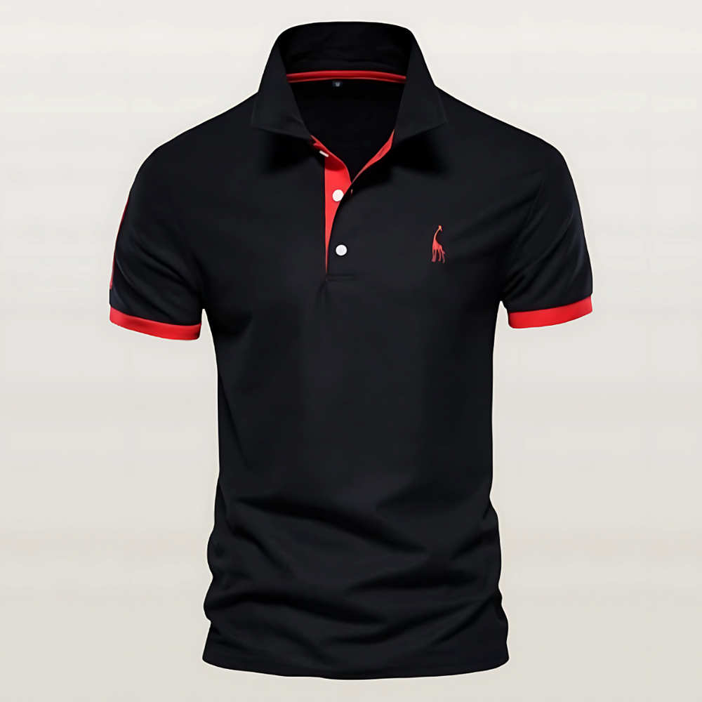 Veelzijdig herenpoloshirt in een klassiek design, geschikt voor diverse gelegenheden. Dit poloshirt combineert comfort met een elegante uitstraling.