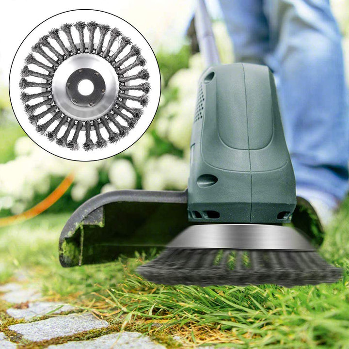 Volledige weergave van de LawnShield duurzame draadtrimmerkop, essentieel tuinaccessoire voor tuinieren.