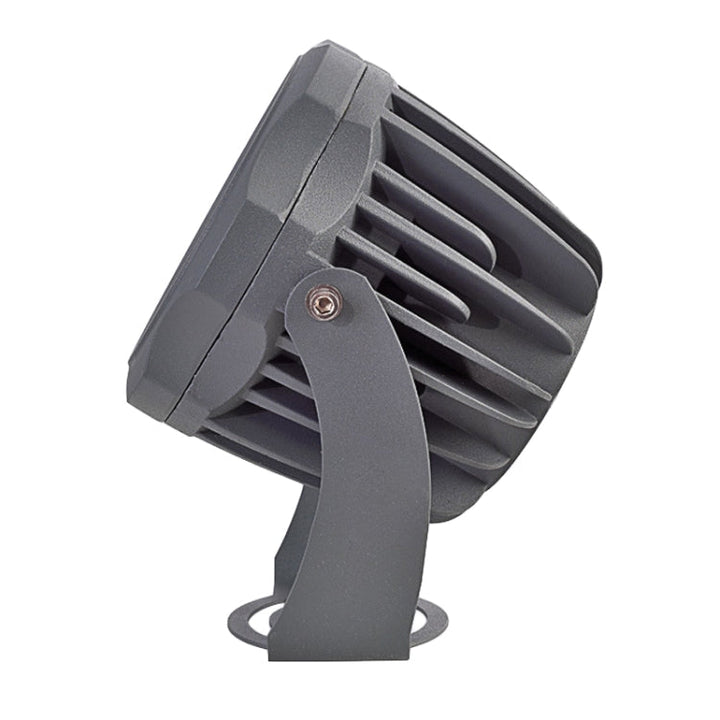 LED COB schijnwerper, waterdicht, 7 kleuren, aluminium behuizing, verstelbare lampbehuizing, ideaal voor buitenverlichting.