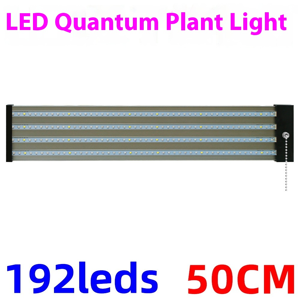 LED plantenlamp met volledig spectrum verlichting, energiezuinige technologie, ideaal voor binnenplanten, met trekschakelaar.