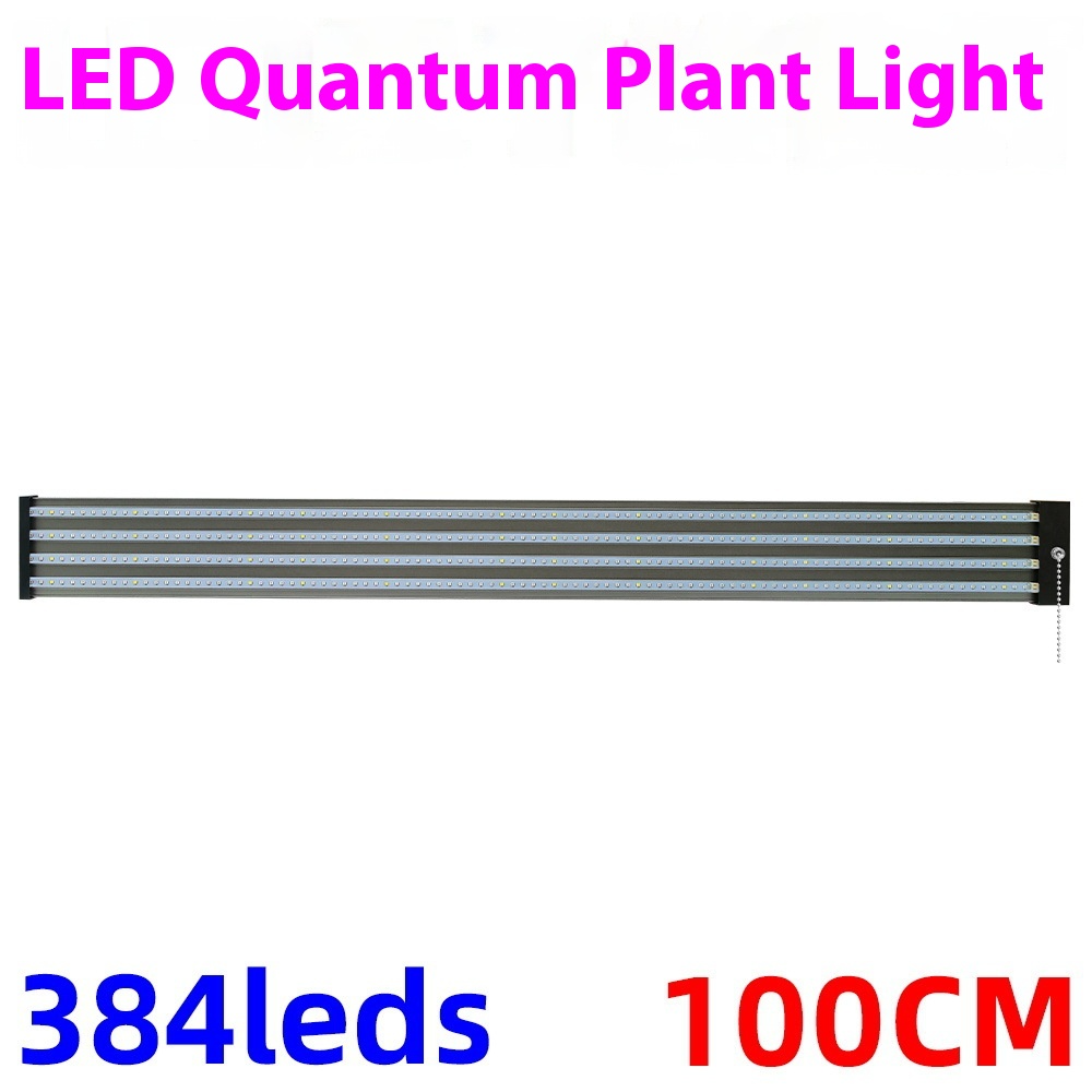 LED plantenlamp met volledig spectrum verlichting, energiezuinige technologie, ideaal voor binnenplanten, met trekschakelaar.