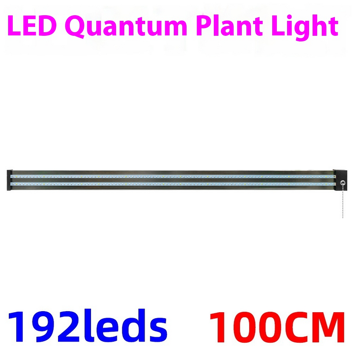 LED plantenlamp met volledig spectrum verlichting, energiezuinige technologie, ideaal voor binnenplanten, met trekschakelaar.