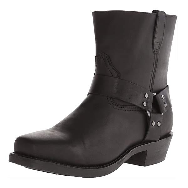 Heren cowboylaarzen van leer, klassiek, bruin of zwart, comfortabel met zijrits en rubberen zool.