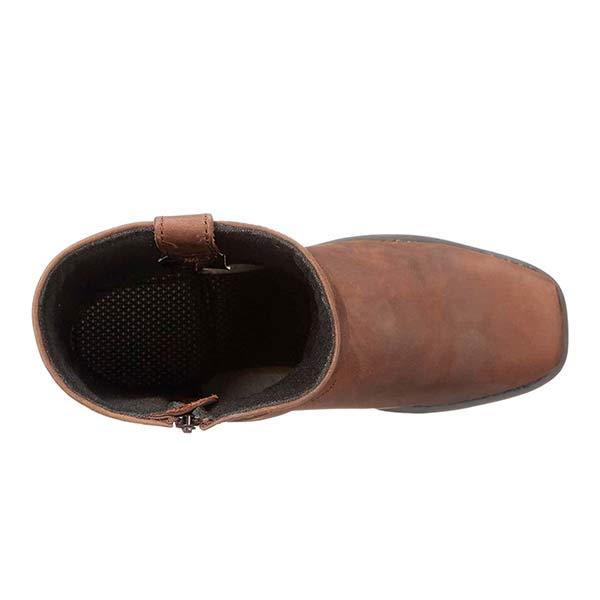 Heren cowboylaarzen van leer, klassiek, bruin of zwart, comfortabel met zijrits en rubberen zool.