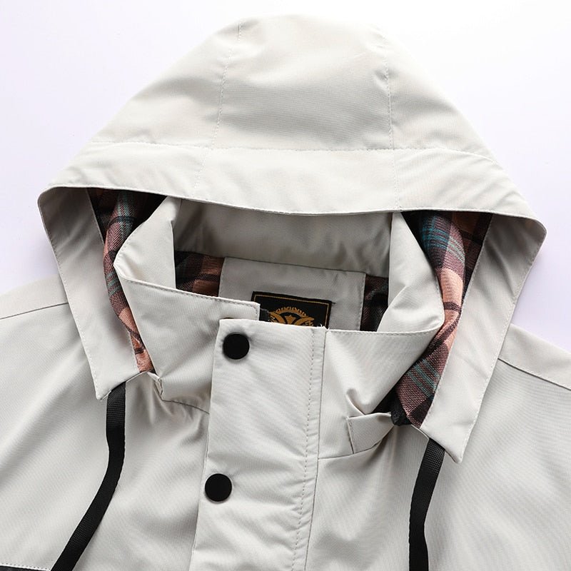 Elegante waterdichte heren parka van Deqalli, stijlvolle winterjas met uitstekende bescherming tegen het weer.