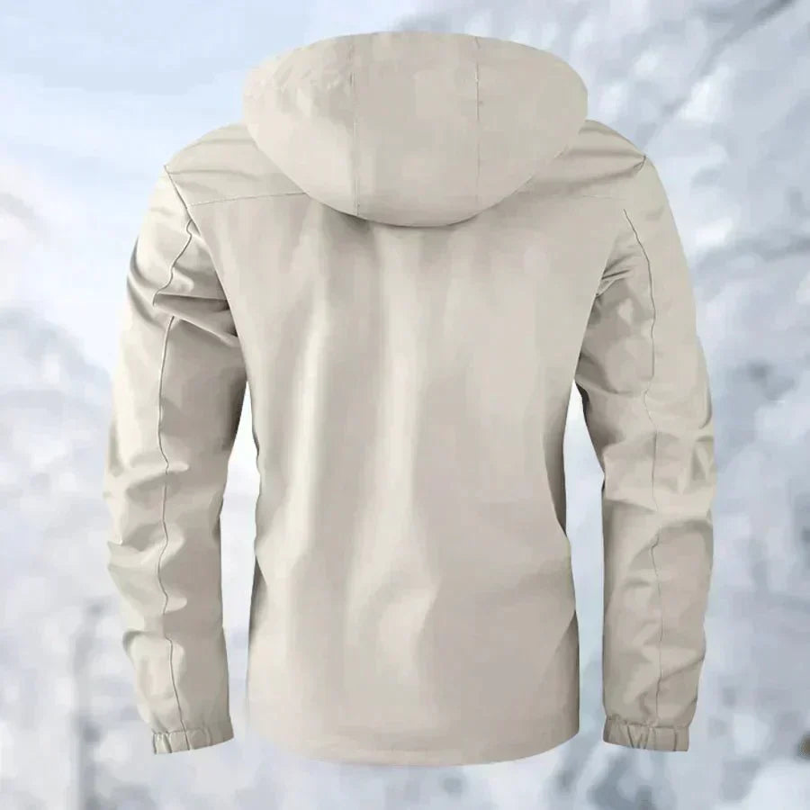 Deqalli heren windbreaker winterjas, warm en waterdicht, ideaal als buitenkleding tegen de kou.